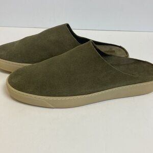 Oson The Slipper Green Suede Handmade Shoes 41 Slides Luxury Normcore Minimalist